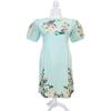 A6 Green Flowers Ao dai Vietnam Vietnamese Traditional Ao Dai For Women, Ao Dai For Women, Vietnamese Dress For Women, Ao Dai Dress For Women ao dai Tet Lunar New Year (M) view 2