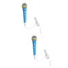 Vaguelly 2pcs Electronic Musical Toy Microphone for Boys and Girls Intelligent Robot Karaoke Machine Fun Educational Music Instrument for Boy Girl view 1
