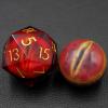 50MM Jumbo Eyeball d20 with Gift Case,Dungeons and Dragons Sharp Edge Large D20 Moving Dragon Polyhedral Dice for Role Playing Game (Fire red Eyeball-1) for 15 Years and Up view 3