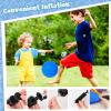 LovesTown Inflatable Playground Ball, 8.5 Inch Dodgeballs Blue Kickballs with Air Pump, for 4 Square Ball Games, Indoor & Outdoor Sports Toys, Stocking Stuffers for Kids view 4
