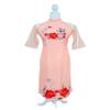 A6 Pink Flowers Ao dai Vietnam Vietnamese Traditional Ao Dai For Women, Ao Dai For Women, Vietnamese Dress For Women, Ao Dai Dress For Women ao dai Tet Lunar New Year (M) view 1