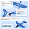 Milifox 2 Pcs Foam Airplanes for Kids, 13.3'' Throwing Foam Glider Planes Toys, Flying Styrofoam Kid Airplanes Toy for 3 4 5 6 7 8 9 Year Old Boys Girls with Outdoor Sports Play view 4