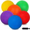 LovesTown 6PCS Playground Balls with Air Pump, 8.5inch Inflatable Dodge Ball Colorful Handball Rubber Kickball for Kids Ball Games view 1