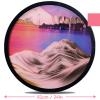 24'' Sand Art Liquid Motion, Moving Sand Art, Wall Mounted Sand Art Moving Sand Art Decor Picture Relaxing Mood Peaceful Piece 360Rotate Wall Art Deep Sea Sandscape, Home Office Work Decor,I view 2
