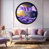 24'' Sand Art Liquid Motion, Moving Sand Art, Wall Mounted Sand Art Moving Sand Art Decor Picture Relaxing Mood Peaceful Piece 360Rotate Wall Art Deep Sea Sandscape, Home Office Work Decor,L view 1