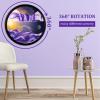 24'' Sand Art Liquid Motion, Moving Sand Art, Wall Mounted Sand Art Moving Sand Art Decor Picture Relaxing Mood Peaceful Piece 360Rotate Wall Art Deep Sea Sandscape, Home Office Work Decor,L view 3