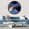 24'' Sand Art Liquid Motion, Moving Sand Art, Wall Mounted Sand Art Moving Sand Art Decor Picture Relaxing Mood Peaceful Piece 360Rotate Wall Art Deep Sea Sandscape, Home Office Work Decor,D view 1