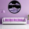 24'' Sand Art Liquid Motion, Moving Sand Art, Wall Mounted Sand Art Moving Sand Art Decor Picture Relaxing Mood Peaceful Piece 360Rotate Wall Art Deep Sea Sandscape, Home Office Work Decor,N view 1