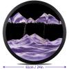 24'' Sand Art Liquid Motion, Moving Sand Art, Wall Mounted Sand Art Moving Sand Art Decor Picture Relaxing Mood Peaceful Piece 360Rotate Wall Art Deep Sea Sandscape, Home Office Work Decor,N view 2