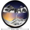 24'' Sand Art Liquid Motion, Moving Sand Art, Wall Mounted Sand Art Moving Sand Art Decor Picture Relaxing Mood Peaceful Piece 360Rotate Wall Art Deep Sea Sandscape, Home Office Work Decor,P view 2