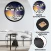 24'' Sand Art Liquid Motion, Moving Sand Art, Wall Mounted Sand Art Moving Sand Art Decor Picture Relaxing Mood Peaceful Piece 360Rotate Wall Art Deep Sea Sandscape, Home Office Work Decor,P view 4