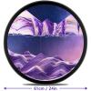 24'' Sand Art Liquid Motion, Moving Sand Art, Wall Mounted Sand Art Moving Sand Art Decor Picture Relaxing Mood Peaceful Piece 360Rotate Wall Art Deep Sea Sandscape, Home Office Work Decor,K view 2