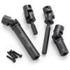 SWX 2Pcs RC Drive Shaft 40/62mm 1-Pair TRXM K10 Steel Center Driveshafts for 1/18 TRX4-M K10 RC Crawler Car Upgrade Parts view 1