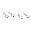 Mikikit 200pcs Scale Rc Car Clips r Shape Stainless Steel Set Toys Model Car Replacement Parts view 1