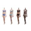 1/6 Scale Female Body,12inch Female Super Flexible Medium Bust Narrow Shoulder Seamless Action Figure Body Collection (S16B Brown Skin) view 1
