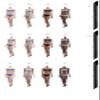 1/6 Scale Female Body,12inch Female Super Flexible Medium Bust Narrow Shoulder Seamless Action Figure Body Collection (S16B Brown Skin) view 3