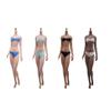1/6 Scale Female Body,12inch Female Super Flexible Medium Bust Narrow Shoulder Seamless Action Figure Body Collection (S17C Black Skin) view 1