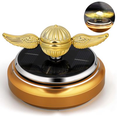 Solar Power Toy Fidget Spinner Science Kit, Air Freshener Car Dashboard Automatic Swing Spinning Ornament with Solar Panel, Car Dashboard Window Home Decor, Velentine Birthday Gift for Men Women