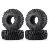 SWX 1.9" Crawler Tires 4 Pcs RC Soft Rubber Crawler Tyre Set OD 122mm Wheel Tires Upgrade Parts for 1/10 RC Crawler TRX4 Axial SCX10 I II III 90046 AXI03007 view 1