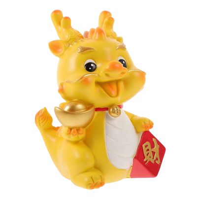 Abaodam Zodiac Dragon Resin Piggy Bank Decorative Money Jar for Coin Savings Unique Dragon Statue for Home Decor for Year and Birthdays