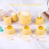 MCGMITT Toy Tea Set, Silicone Tea Party Set for Little Girls Boys, 15 Pcs BPA Free Dishwasher Safe Pretend Tea Set for Toddlers Kids Age 3-6, Non Breakable Cute Toy Kitchen Accessories for Children view 2