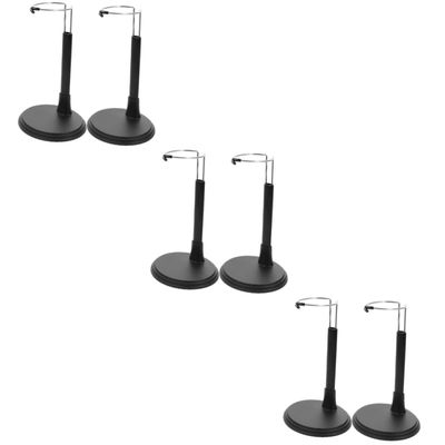 Abaodam 6pcs Risers Display Stands Figures Expandable Wire Doll Display Holder Height Adjustable Support Bracket
