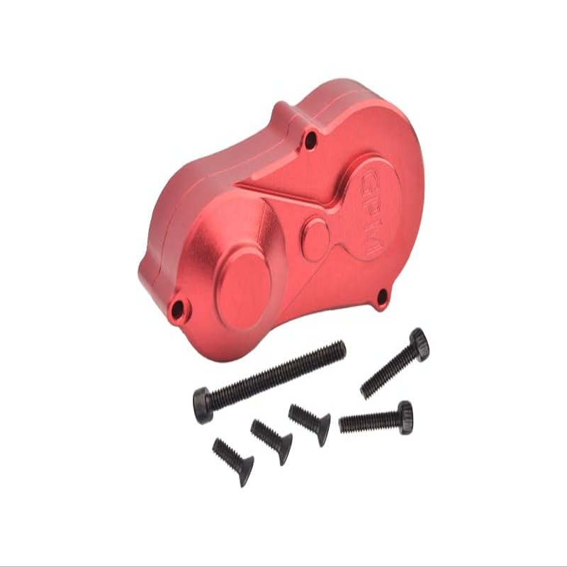 Aluminum 7075 Center Gear Box Housing Set with Covers for Losi 1/18 Mini LMT 4X4 Brushed Monster Truck RTR-LOS01026 Upgrades - Red