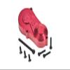 Aluminum 7075 Center Gear Box Housing Set with Covers for Losi 1/18 Mini LMT 4X4 Brushed Monster Truck RTR-LOS01026 Upgrades - Red view 2