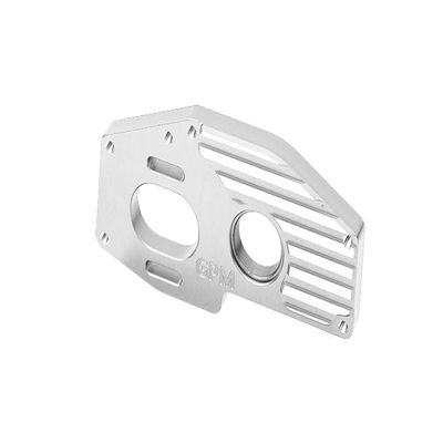 Aluminum 7075 Motor Mount Plate for Center Diff (Larger Inner Bearings) for Arrma 1:8 Mojave 4X4 4S-ARA4404 / 1:10 Outcast 4X4 4S V2-ARA4410V2 / KRATON 4X4 4S V2-ARA4408V2 Upgrades - Silver