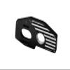 Aluminum 7075 Motor Mount Plate for Center Diff (Larger Inner Bearings) for Arrma 1:8 Mojave 4X4 4S-ARA4404 / 1:10 Outcast 4X4 4S V2-ARA4410V2 / KRATON 4X4 4S V2-ARA4408V2 Upgrades - Black view 1