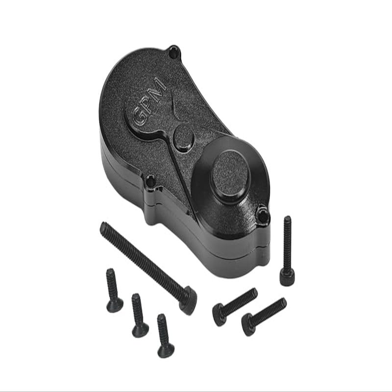 Aluminum 7075 Center Gear Box Housing Set with Covers for Losi 1/18 Mini LMT 4X4 Brushed Monster Truck RTR-LOS01026 Upgrades - Black