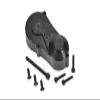 Aluminum 7075 Center Gear Box Housing Set with Covers for Losi 1/18 Mini LMT 4X4 Brushed Monster Truck RTR-LOS01026 Upgrades - Black view 1