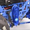 Aluminum 7075 Center Gear Box Housing Set with Covers for Losi 1/18 Mini LMT 4X4 Brushed Monster Truck RTR-LOS01026 Upgrades - Black view 4