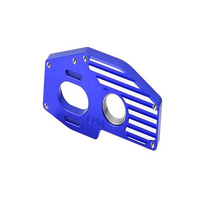 Aluminum 7075 Motor Mount Plate for Center Diff (Larger Inner Bearings) for Arrma 1:8 Mojave 4X4 4S-ARA4404 / 1:10 Outcast 4X4 4S V2-ARA4410V2 / KRATON 4X4 4S V2-ARA4408V2 Upgrades - Blue