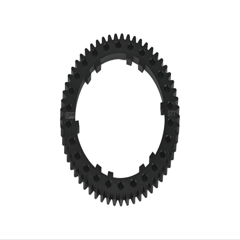 Medium Carbon Steel Center Diff Spur Gear 57T/0.8 Mod for Arrma 1:8 Mojave 4X4 4S-ARA4404 / 1:10 Outcast 4X4 4S V2-ARA4410V2 / KRATON 4X4 4S V2-ARA4408V2 Upgrades