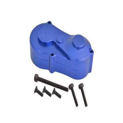 Aluminum 7075 Center Gear Box Housing Set with Covers for Losi 1/18 Mini LMT 4X4 Brushed Monster Truck RTR-LOS01026 Upgrades - Blue