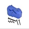 Aluminum 7075 Center Gear Box Housing Set with Covers for Losi 1/18 Mini LMT 4X4 Brushed Monster Truck RTR-LOS01026 Upgrades - Blue view 1