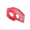 Aluminum 7075 Motor Mount Plate for Center Diff (Larger Inner Bearings) for Arrma 1:8 Mojave 4X4 4S-ARA4404 / 1:10 Outcast 4X4 4S V2-ARA4410V2 / KRATON 4X4 4S V2-ARA4408V2 Upgrades - Red view 1