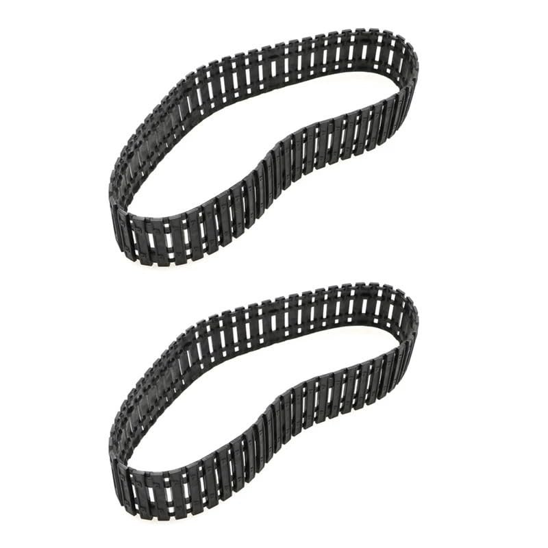 CRUMPS 2PCS Rubber Tracks Caterpillar Tank Chassis 66/53/42cm Closed Track Tires for Rock Crawler RC Digger Excavator Wheel Spare Parts (Color : G 21x 2.2cm)