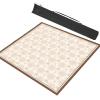 Beige Square Mahjong Mat with Storage Bag, Chinese Style Anti Slip Mahjong Table Mat, Poker Cards Games Tabletop Cover Mat (Color : 1, Size : 31.5x31.5inch/80x80cm) view 1
