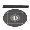 Round Mahjong Table Mat with Carrying Bag, Anti Slip Noise Reduction Mahjong Table Pad for Mahjong Poker Card Games (Color : Gray-2, Size : 27.6x27.6inch/70x70cm) view 1