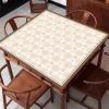 Beige Square Mahjong Mat with Storage Bag, Chinese Style Anti Slip Mahjong Table Mat, Poker Cards Games Tabletop Cover Mat (Color : 5, Size : 27.6x27.6inch/70x70cm) view 2