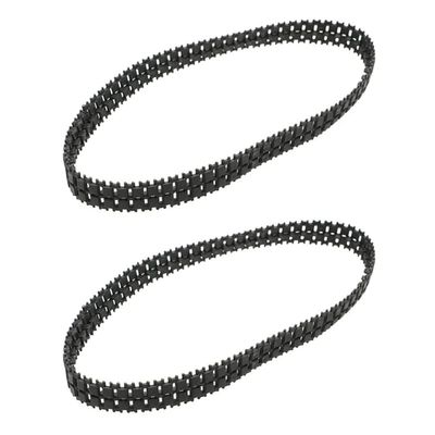CRUMPS 2PCS Rubber Tracks Caterpillar Tank Chassis 66/53/42cm Closed Track Tires for Rock Crawler RC Digger Excavator Wheel Spare Parts (Color : E 36 x 1.5cm)