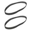 CRUMPS 2PCS Rubber Tracks Caterpillar Tank Chassis 66/53/42cm Closed Track Tires for Rock Crawler RC Digger Excavator Wheel Spare Parts (Color : E 36 x 1.5cm) view 1