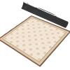 Beige Square Mahjong Mat with Storage Bag, Chinese Style Anti Slip Mahjong Table Mat, Poker Cards Games Tabletop Cover Mat (Color : 3, Size : 23.6x23.6inch/60x60cm) view 1