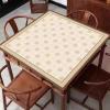 Beige Square Mahjong Mat with Storage Bag, Chinese Style Anti Slip Mahjong Table Mat, Poker Cards Games Tabletop Cover Mat (Color : 3, Size : 31.5x31.5inch/80x80cm) view 2