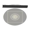 MOOFUT Round Mahjong Table Mat with Carrying Bag, Anti Slip Noise Reduction Mahjong Table Pad for Mahjong Poker Card Games (Color : Gray-1, Size : 35.4x35.4inch/90x90cm) view 1