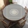 MOOFUT Round Mahjong Table Mat with Carrying Bag, Anti Slip Noise Reduction Mahjong Table Pad for Mahjong Poker Card Games (Color : Gray-1, Size : 35.4x35.4inch/90x90cm) view 2