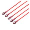 CRUMPS 5PCS RC Boat Car Model Colorful Aluminum Alloy Antenna Seat Assembly Tube Sleeve with Cap+Mount Kit L320mm for DIY Accessories (Color : Red and red) view 1
