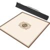 Beige Square Mahjong Mat with Storage Bag, Chinese Style Anti Slip Mahjong Table Mat, Poker Cards Games Tabletop Cover Mat (Color : 6, Size : 35.4x35.4inch/90x90cm) view 1